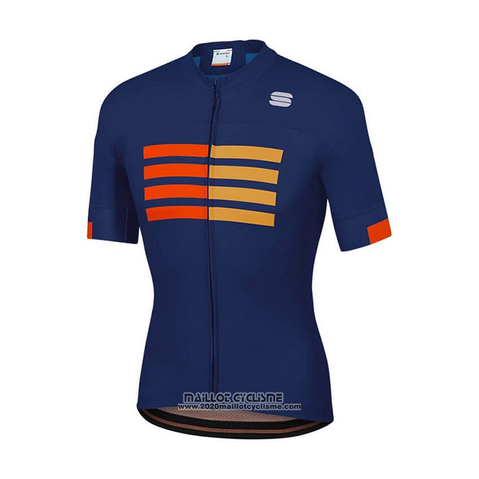 2021 Maillot Cyclisme Sportful Bleu Manches Courtes et Cuissard