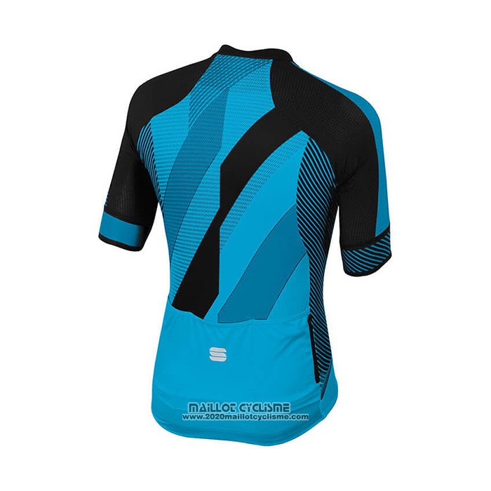 2021 Maillot Cyclisme Sportful Bleu Noir Manches Courtes et Cuissard