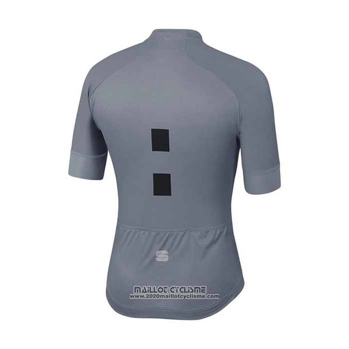 2021 Maillot Cyclisme Sportful Gris Orange Manches Courtes et Cuissard