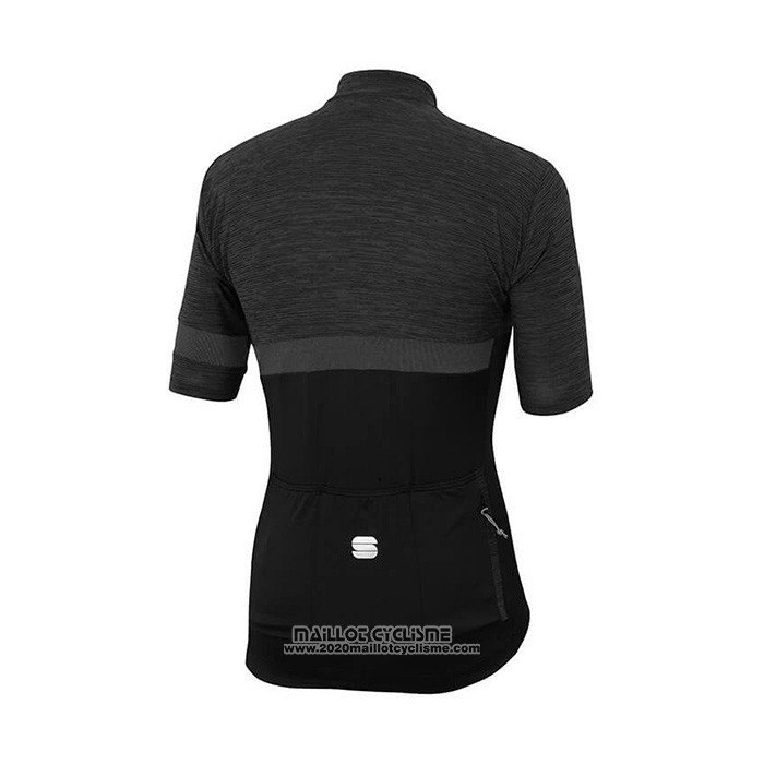 2021 Maillot Cyclisme Sportful Noir Manches Courtes et Cuissard