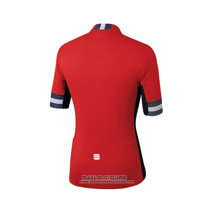 2021 Maillot Cyclisme Sportful Rouge Manches Courtes et Cuissard