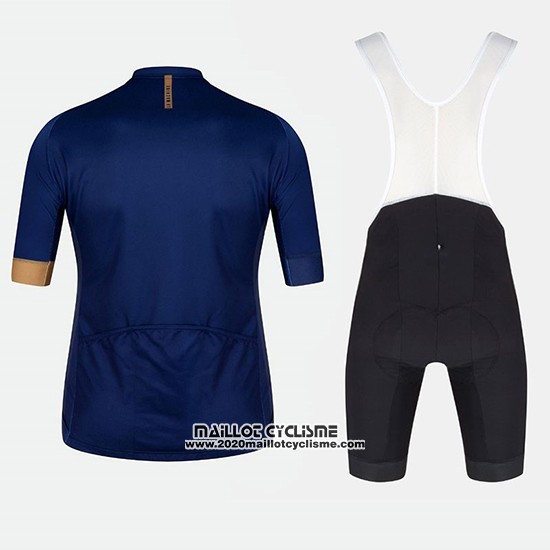 2018 Maillot Ciclismo Velo Bleu Orange Manches Courtes et Cuissard