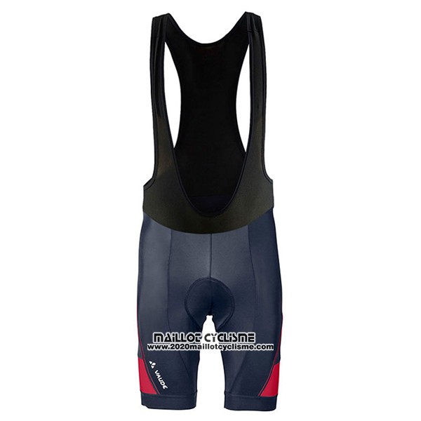 2017 Maillot Ciclismo Vaude Rouge et Noir Manches Courtes et Cuissard