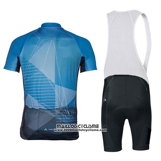 2018 Maillot Ciclismo Vaude Majura Bleu Manches Courtes et Cuissard