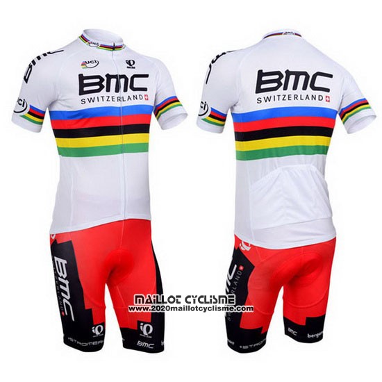 2013 Maillot Ciclismo UCI Mondo Champion BMC Manches Courtes et Cuissard