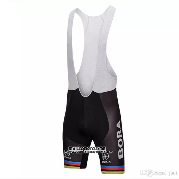 2018 Maillot Ciclismo UCI Mondo Champion Bora Blanc Manches Courtes et Cuissard