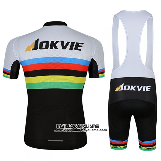 2018 Maillot Ciclismo UCI Mondo Champion Jokvie Manches Courtes et Cuissard